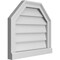 Ekena Millwork Octagonal Top Surface Mount PVC Gable Vent w/ 2"W x 2"P Brickmould Sill Frame, 20"W x 18"H GVPOT20X1803SN - alternate 3